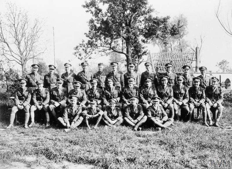 Officers of the Canadian 19th Infantry Battalion, circa May 1918