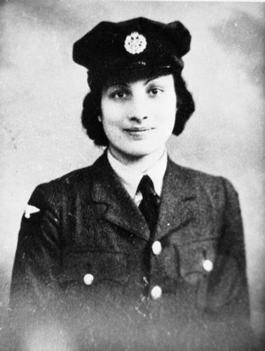 Portrait of Noor Inayat-Khan in her service uniform