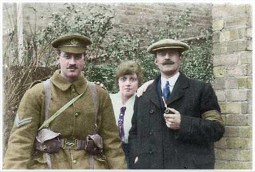 John Daly with sister Ethel and brother Frederick