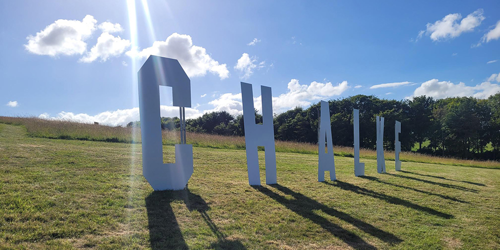 Chalke valley festival sign