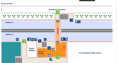 Parking at Brookwood Train Station.